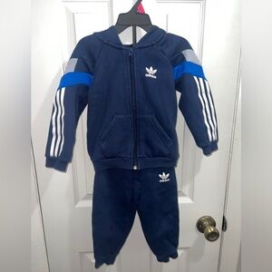 Adidas originals Navy logo tracksuit matching set